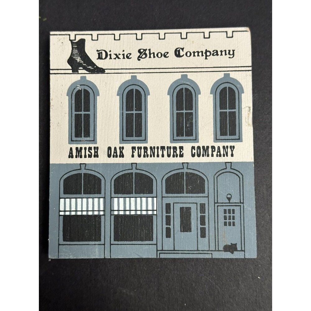 The Cat's Meow 1987 Series V‎ Amish Oak Furniture Dixie Shoe Company Loudonville